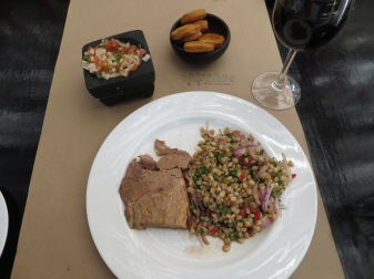 An amazing pork and wheatberry dish